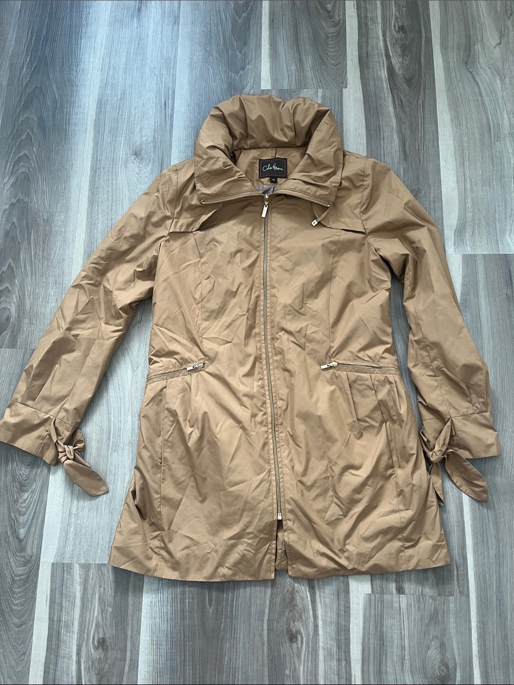 Cole Haan lined Tan Lightweight Raincoat